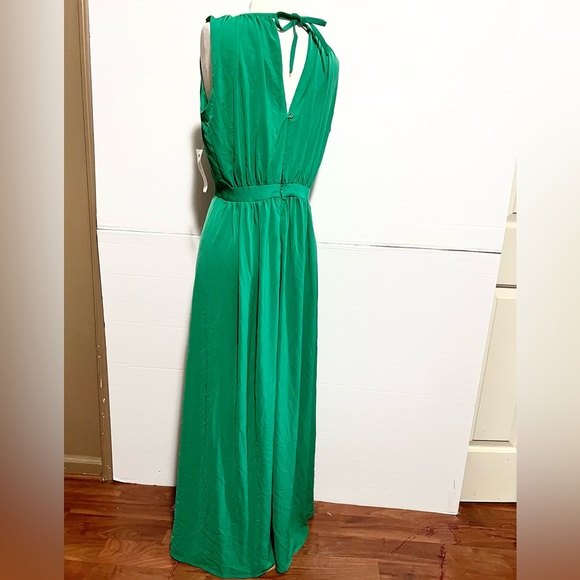 NewYork & Company  Eva Mendes sleeveless maxi dress size 4 NWT Green - Picture 6 of 16